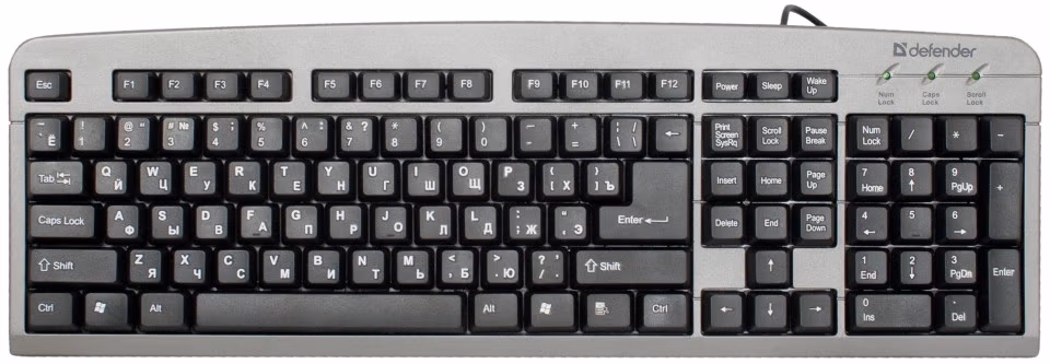 Tastatura cu fir Defender Element HB520 Gray PS/2 