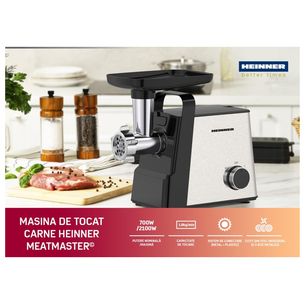 Tocator de carne Heinner HMG-2100SS3 photo 5
