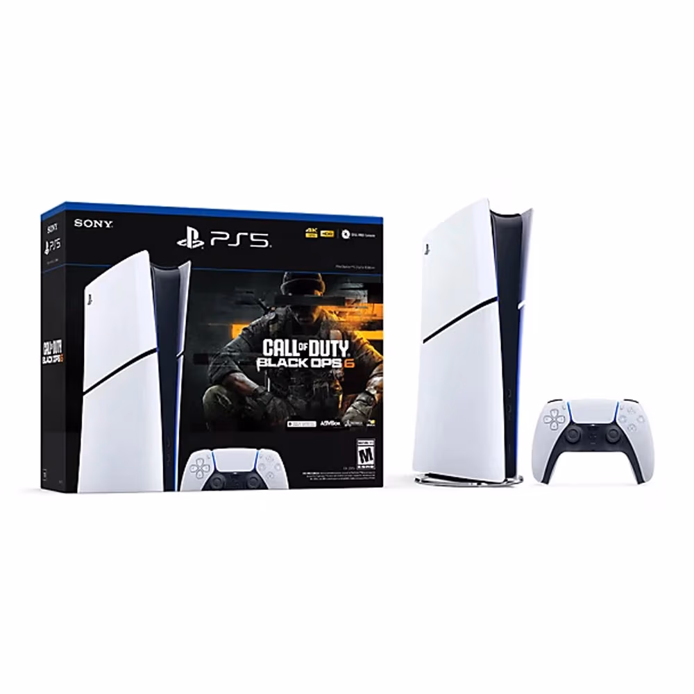 Consola pentru jocuri Sony PlayStation 5 Slim 1TB Digital White + Call of Duty: Black Ops 6 