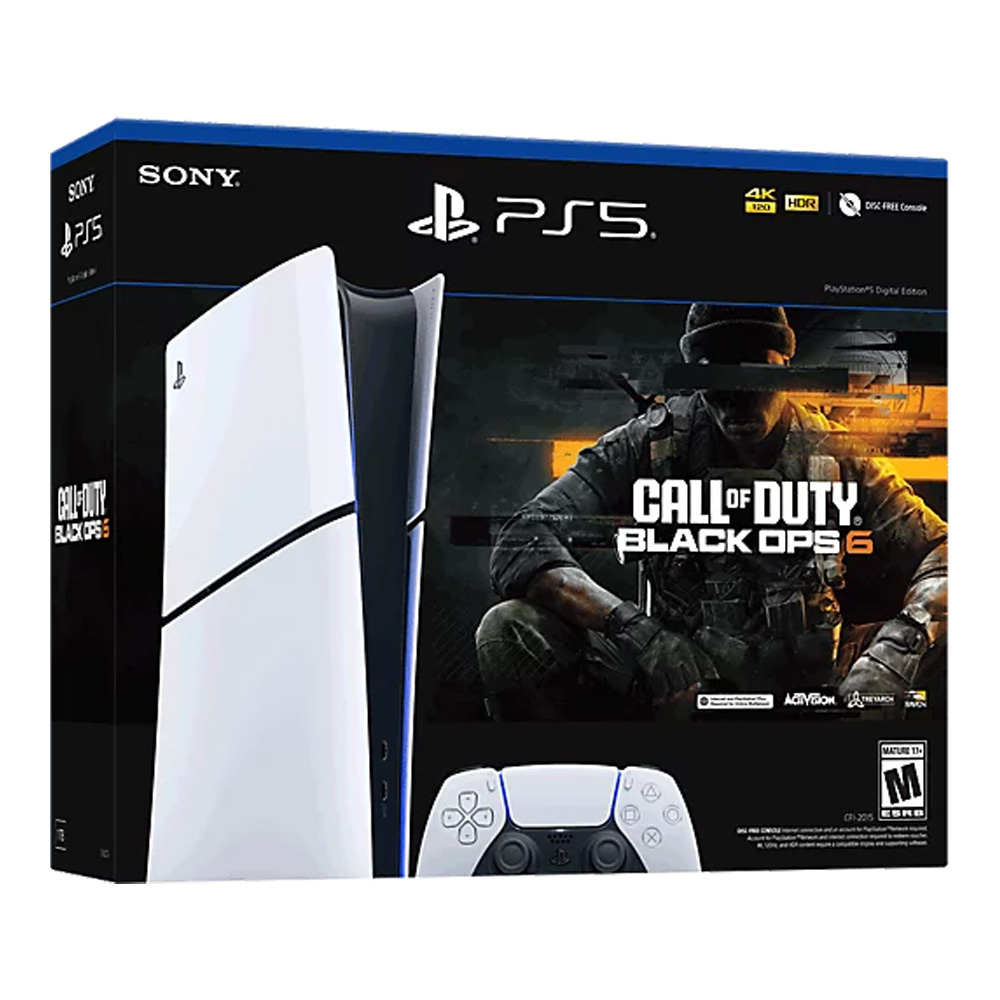 Consola pentru jocuri Sony PlayStation 5 Slim 1TB Digital White + Call of Duty: Black Ops 6 photo 3