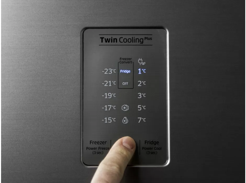 Холодильник с верхней морозильной камерой Samsung RT46K6340S8, 453 л, 182.5 см, A+, Серебристый