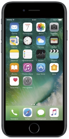 Smartphone Apple iPhone 7 / '' / 2 GB / 32 GB / Negru photo 2