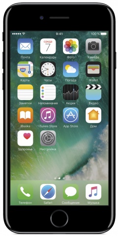 Smartphone Apple iPhone 7 / '' / 2 GB / 128 GB / Negru photo 3