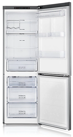 Холодильник с нижней морозильной камерой Samsung RB31FSRNDSA, 310 л, 185 см, A+, Серебристый