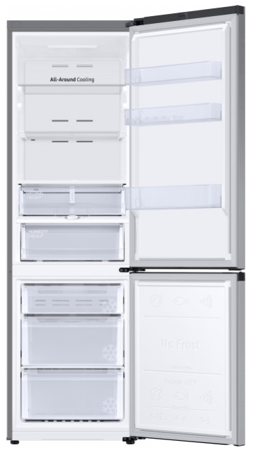 Frigider cu doua usi Samsung RB36T674FSA / 360 l / 193.5 cm / A+ / Gri photo 4