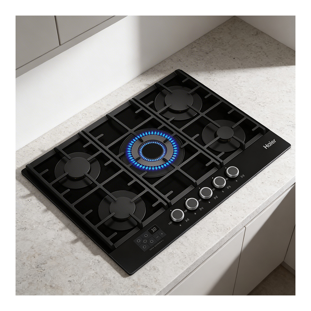 Plita cu gaz incorporabila Haier  HHXG75CWSB photo 7