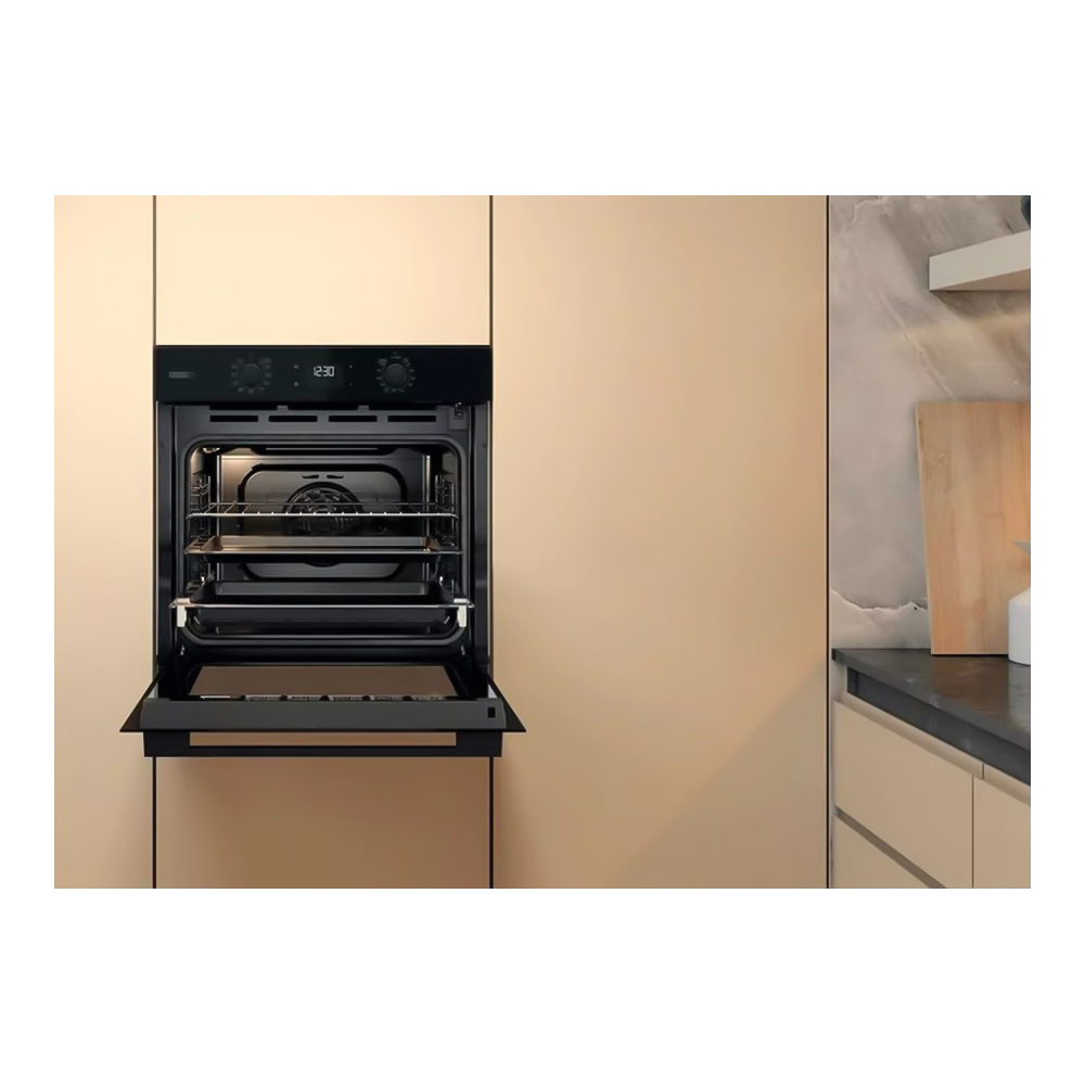 Cuptor electric incorporabil Whirlpool OMSK58RU1SB / 71 l. / A+ / Negru photo 6