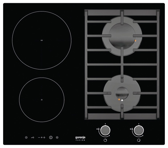 Plita combinata incorporabila Gorenje ITG623USC, 4 arzatoare, Negru photo 