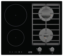 Plita combinata incorporabila Gorenje ITG623USC, 4 arzatoare, Negru thumbnav