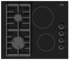 Plita combinata incorporabila Gorenje KC621USC, 4 arzatoare, Negru thumbnav