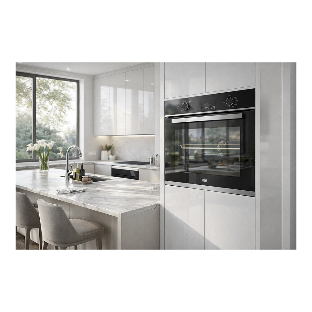 Cuptor electric incorporabil Beko BBIS13300XMSE / 71 l. / A+ / Negru photo 6