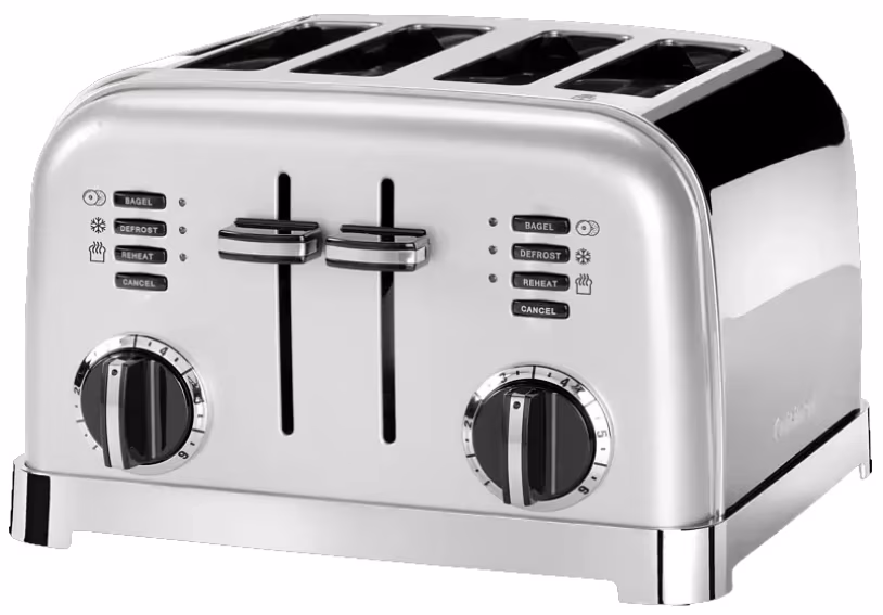 Тостер Cuisinart CPT180SE, 4 тоста, 1800 Вт, Серебристый