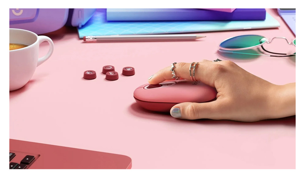 Беспроводная мышь Logitech POP Rose (910-006548) Розовый / Оптическая / Розовый photo 5