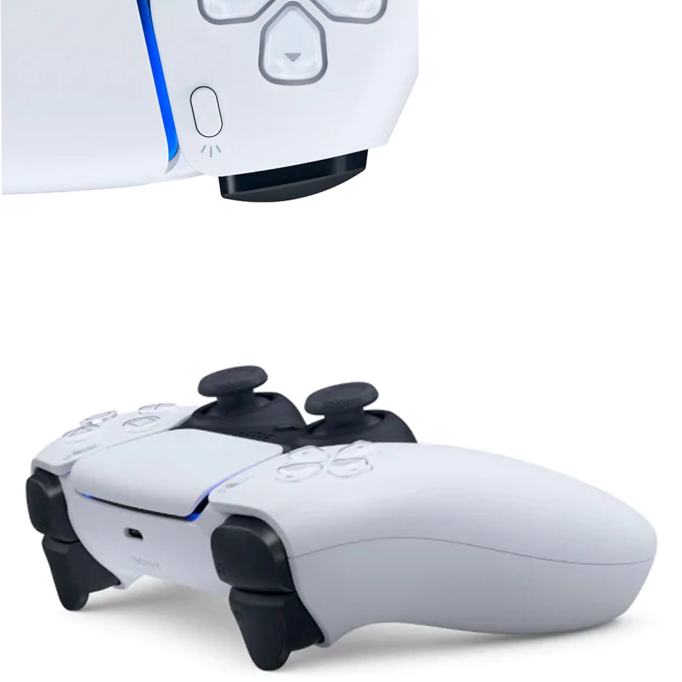 Игровая приставка Sony Playstation 5 Slim (Blu-Ray) White + Controller Dual Sense