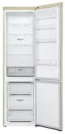 Холодильник с нижней морозильной камерой LG GAB509MESL, 384 л, 203 см, A+, Бежевый