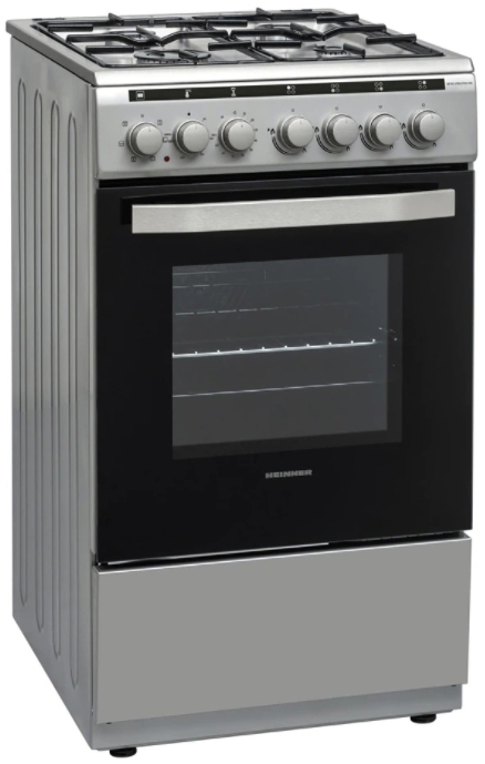 Газовая плита Heinner HFSC-V60LITGC-SL / 4 конфорок / 50 см / Нержавеющая сталь photo 1 Газовая плита Heinner HFSC-V60LITGC-SL / 4 конфорок / 50 см / Нержавеющая сталь photo 1