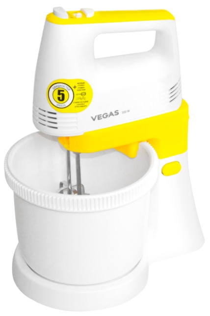 Mixer Stationar Vegas VMI0019SM / 5 viteze / Alb photo 1