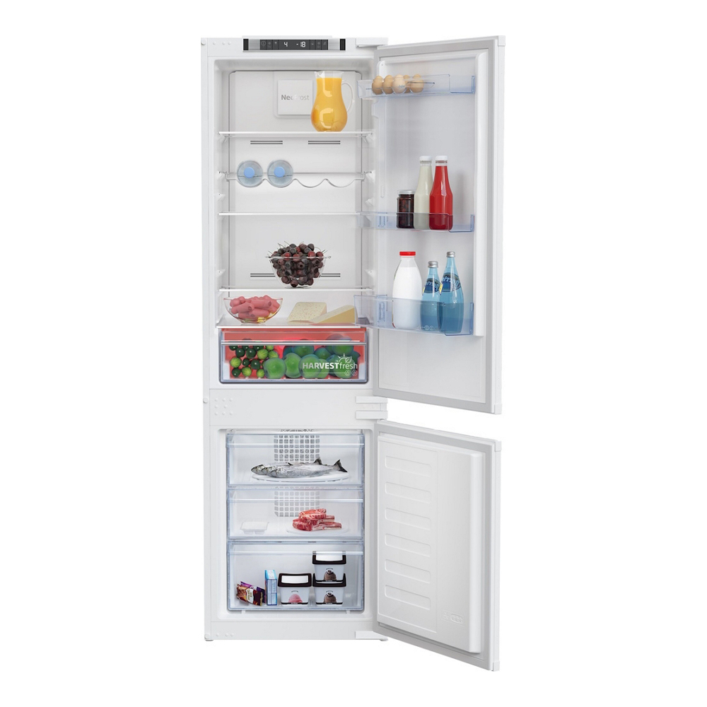 Frigider cu doua usi Beko BCNA275E41SN / 254 l / 177.5 cm / E / Alb photo 2
