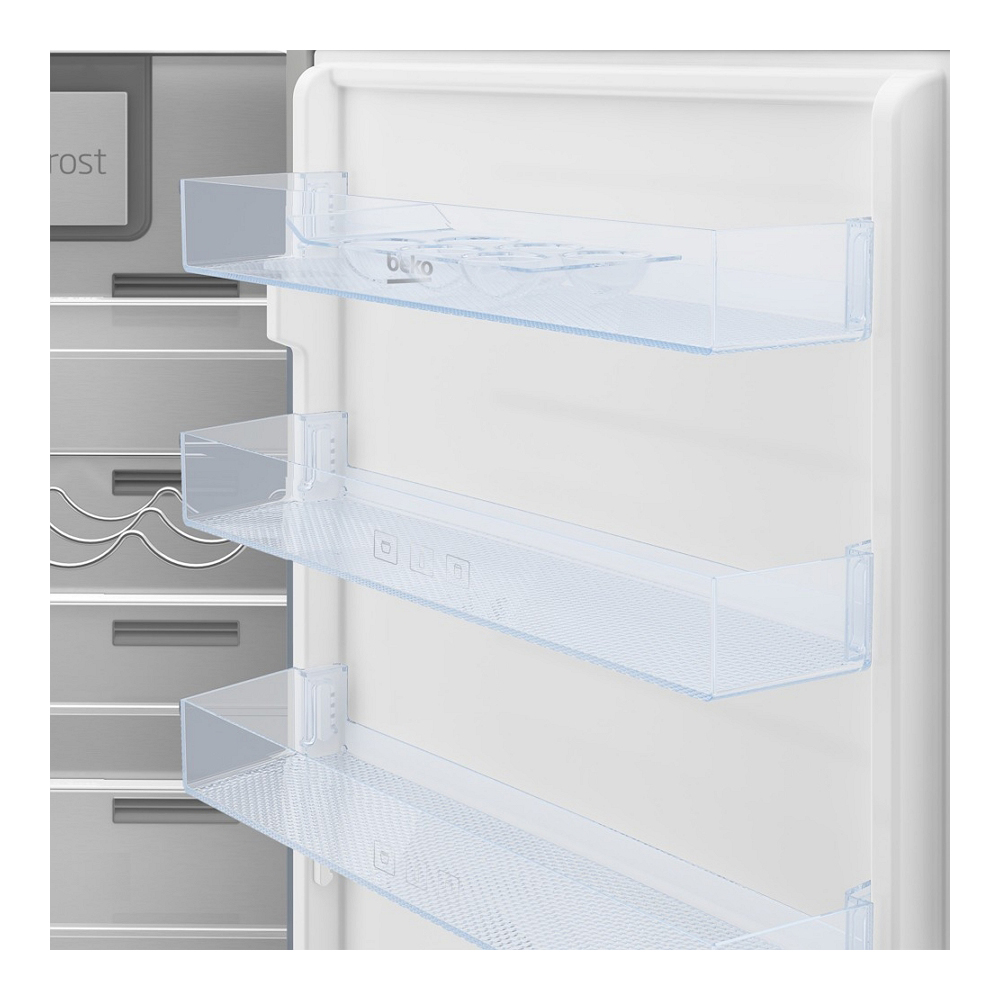 Frigider cu doua usi Beko BCNA275E41SN / 254 l / 177.5 cm / E / Alb photo 3