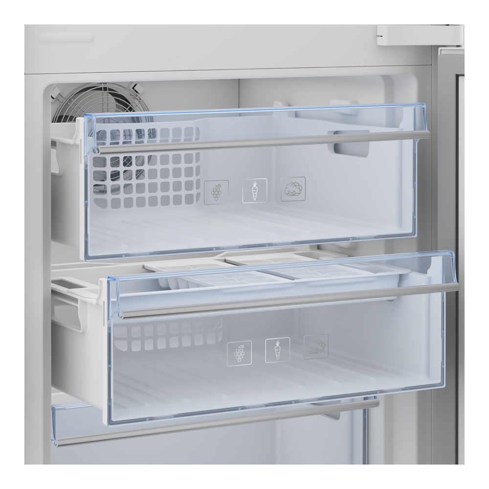 Frigider cu doua usi Beko BCNA306E4SN / 306 l / 193.5 cm / E / Alb photo 5