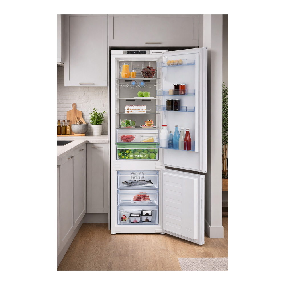 Frigider cu doua usi Beko BCNA306E4SN / 306 l / 193.5 cm / E / Alb photo 8
