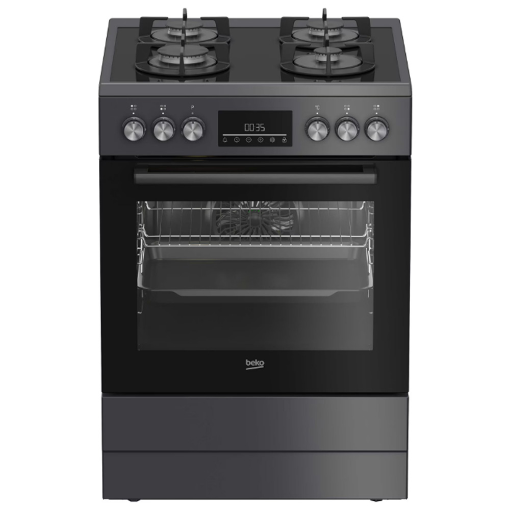 Газовая плита Beko FBM62330GADSN / 4 конфорок / 60 см / Антрацит photo 1 Газовая плита Beko FBM62330GADSN / 4 конфорок / 60 см / Антрацит photo 1