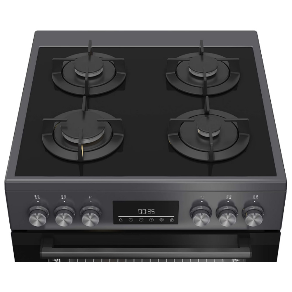 Газовая плита Beko FBM62330GADSN / 4 конфорок / 60 см / Антрацит photo 4