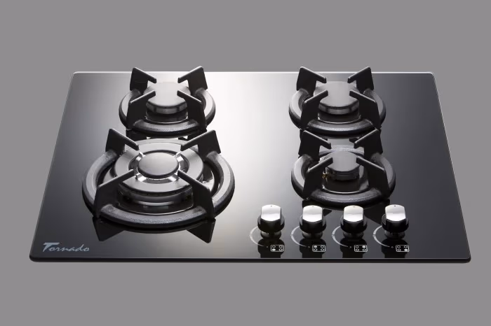 Встраиваемая  газовая панель Tornado HG10BIronGlass 