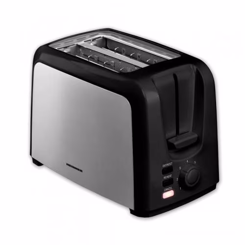 Тостер Heinner HTP-700BKSS, 2 тоста, 750 Вт, Черный