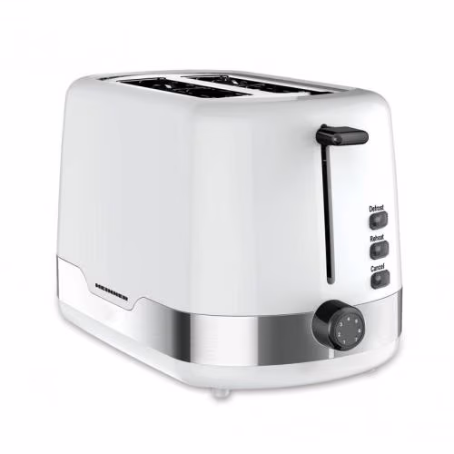 Тостер Heinner HTP-850WHSS, 2 тоста, 850 Вт, Белый