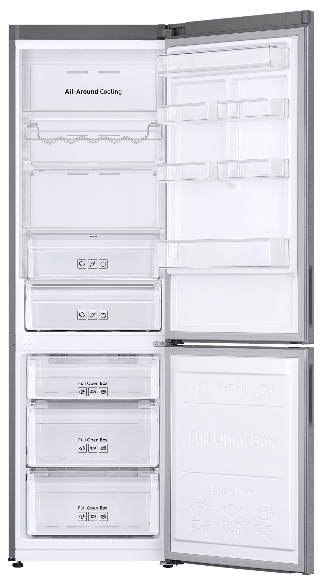 Frigider cu doua usi Samsung RB34N5440SS / 344 l / 192 cm / A+  photo 3