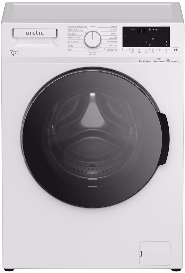 Masina de spalat cu uscator Arctic APLWD741262WST, 7 kg, 1200 rot/min, E, Alb