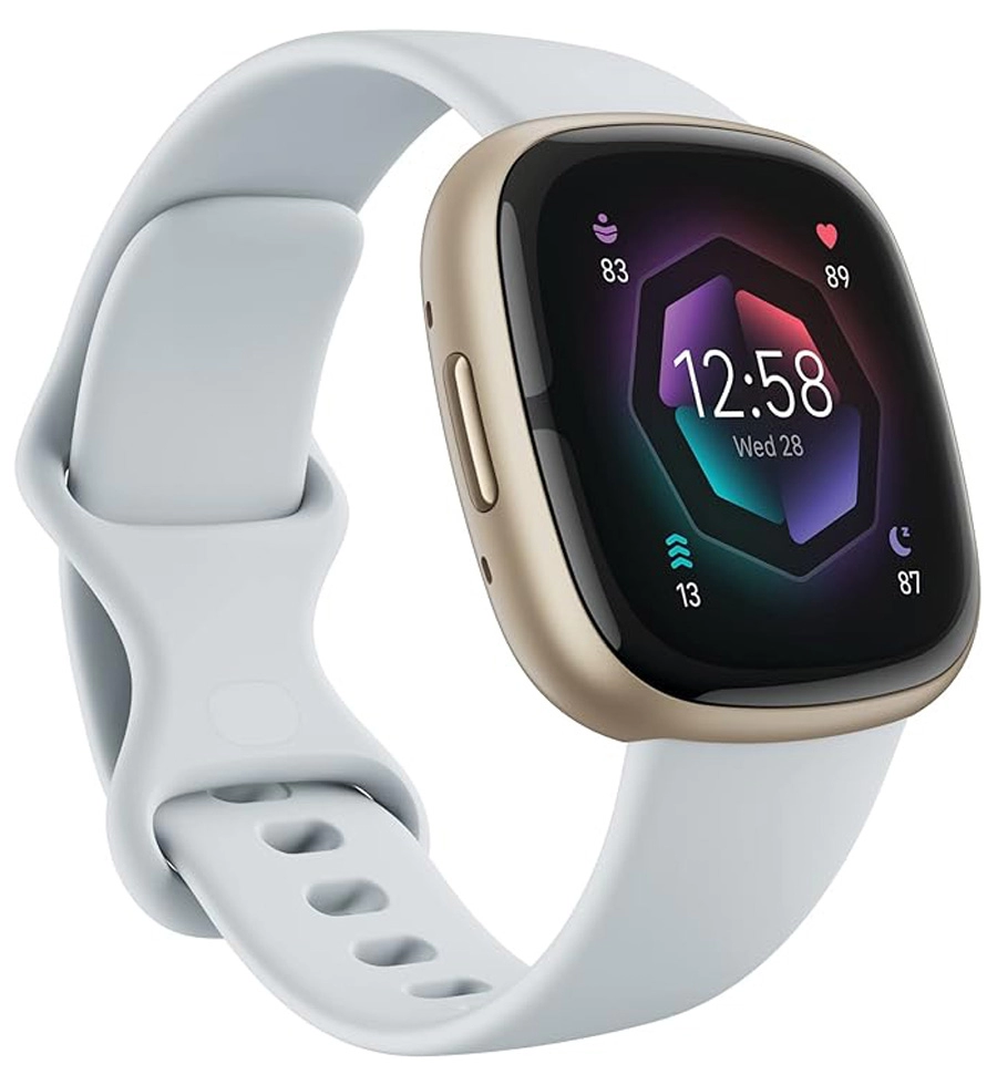 Фитнес-браслет Fitbit Sense 2 Blue Mist/Soft Gold Aluminium (FB521)