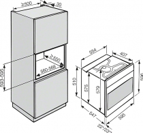 Cuptor electric incorporabil Miele H2265 BP, 76 l, A+, Inox thumbnav 3