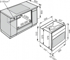 Cuptor electric incorporabil Miele H2265 BP, 76 l, A+, Inox thumbnav 5