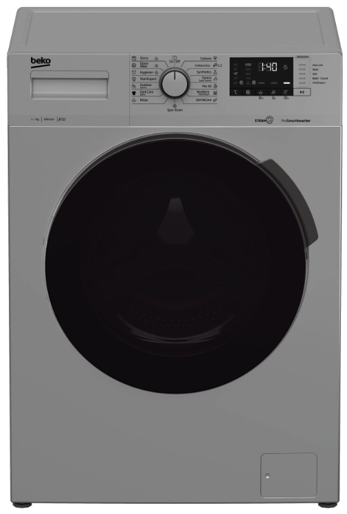 Стиральная машина узкая Beko WUE7512XSST, 7 кг, 1000 об/мин, A+++, Cерый