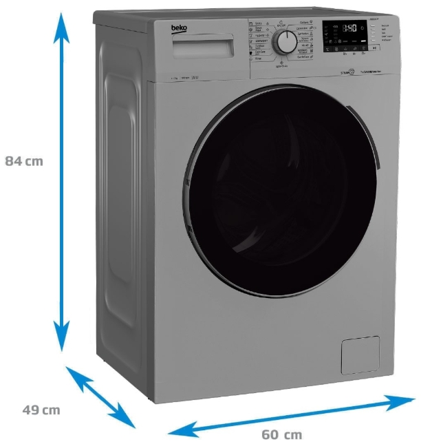 Стиральная машина Beko WUE7512XSST 7 кг / 1000 об/мин / A+++ / Cерый photo 2