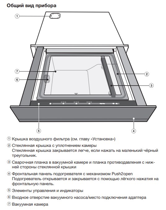 Встраиваемый вакууматор Miele EVS 7010 Obsidian black photo 4