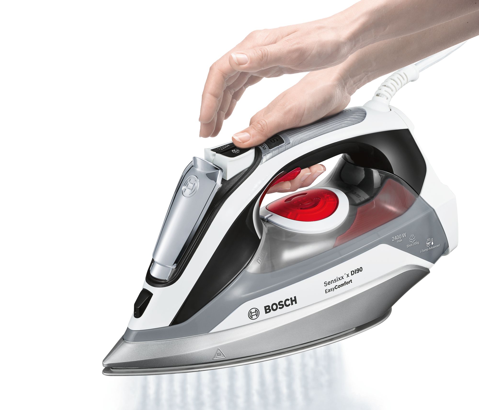 Fier de calcat Bosch TDI90EASY, 2400W, Ceramica photo 5