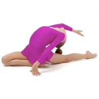Costum p/u gimnastica cu fusta Grace Dance Gymnastic leotard with skirt thumbnav 5