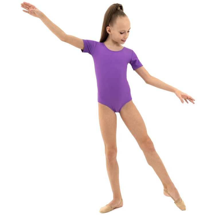 Costum p/u gimnastica maneca scurta Grace Dance Gymnastic leotard short sleeve photo 3