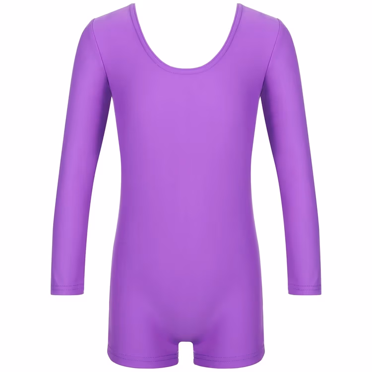 Купальник гимнастический с шортами длинный рукав Grace Dance Gymnastic leotard long sleeve with shorts