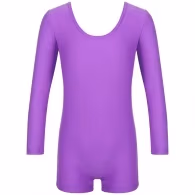 Купальник гимнастический с шортами длинный рукав Grace Dance Gymnastic leotard long sleeve with shorts