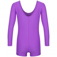 Costum p/u gimnastica cu sorti maneca lunga Grace Dance Gymnastic leotard long sleeve with shorts thumbnav 2