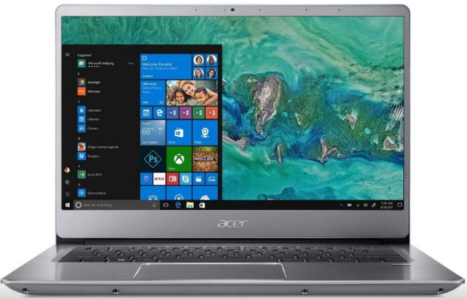 Ноутбук Acer Swift 3 Swift 3 Sparkly Silver (NX.HAQEU.006) 15.6” / 8 ГБ / 256 ГБ / Core i3 / GeForce MX250 / Серый photo 1