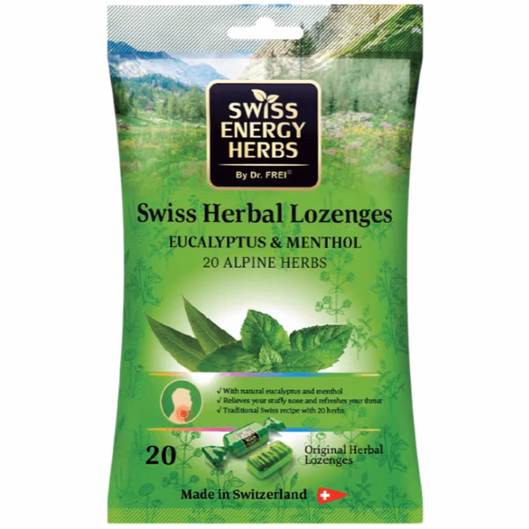 Витамины Swiss Energy 20 herbs EUCALIPT&MENTA 