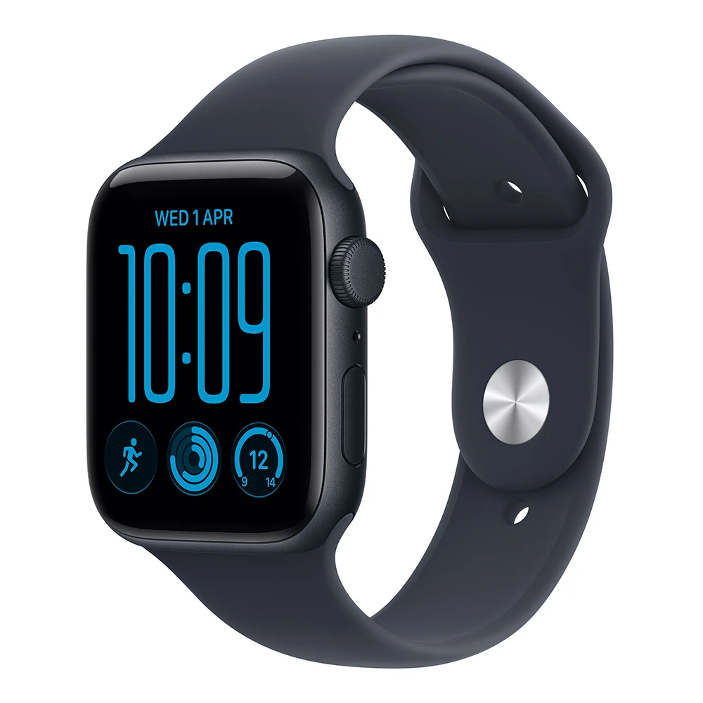 Ceas inteligent Apple Watch SE 3 GPS 44mm Midnight Aluminium Case with Navy Blue Sport Band - M/L