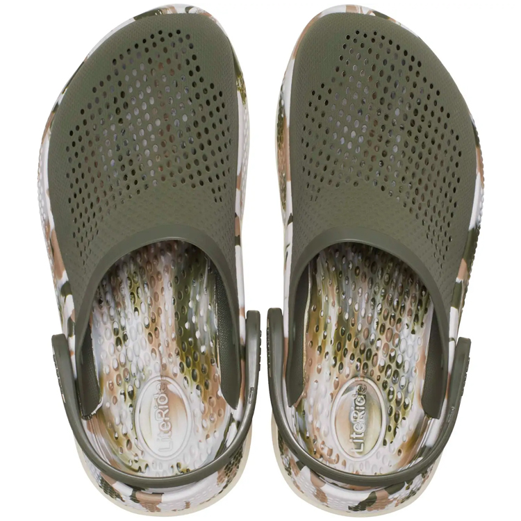 Шлепанцы Crocs LiteRide 360 Marbled / Мужской / 39-40 / Хаки photo 5