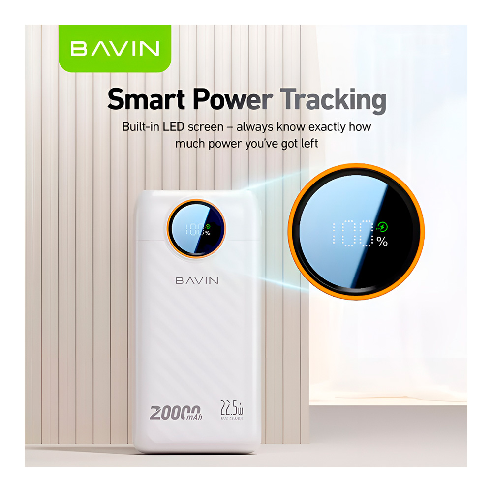 Внешний аккумулятор Bavin 20000DisplayWhite photo 3