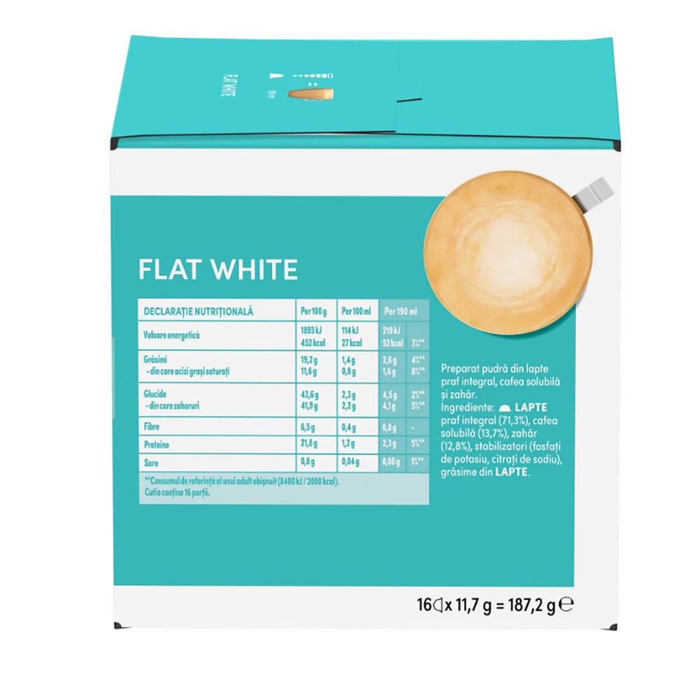 Cafea Capsule Nescafe FLATWHITE 190gr photo 4